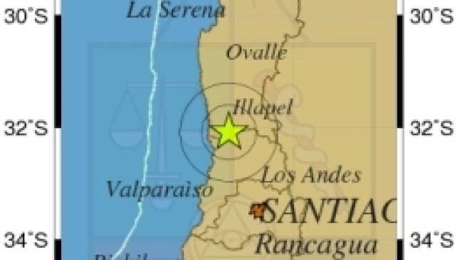Temblor afectó de madrugada a las regiones de Coquimbo y Valparaíso