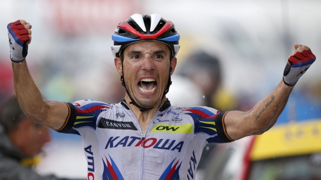 Joaquín Rodríguez logró doblete en el Tour bajo una tormenta