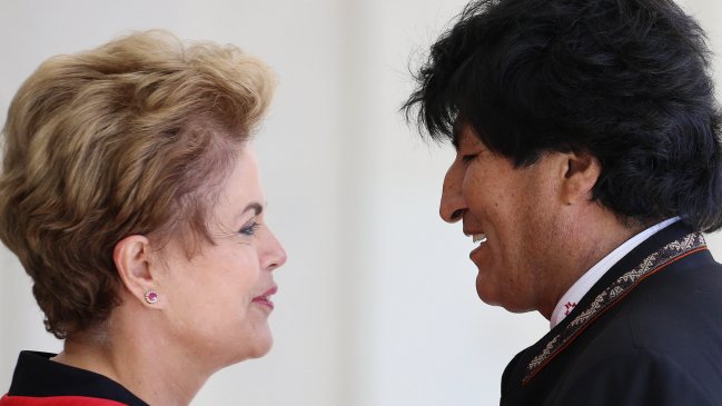 Evo Morales agradeció apoyo de Dilma Rousseff a demanda marítima