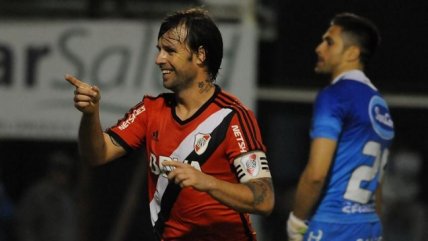 Fernando Cavenaghi anotó cuatro goles en triunfo de River sobre Atlético Rafaela