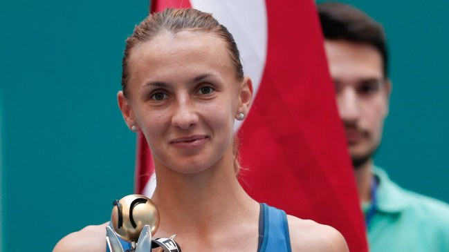 La ucraniana Lesia Tsurenko levantó el primer título de su carrera en Estambul