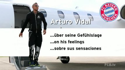El primer día de Arturo Vidal en Bayern Munich