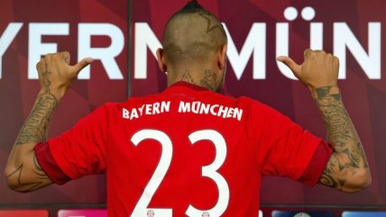 La presentación de Arturo Vidal como nuevo jugador de Bayern Munich