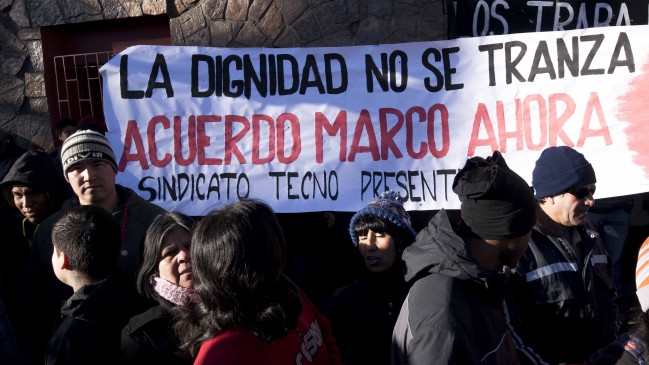 Trabajadores contratistas acusaron prácticas antisindicales de Codelco