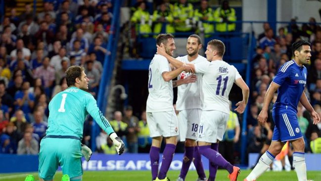 Matías Fernández tuvo activa participación en victoria de Fiorentina sobre Chelsea