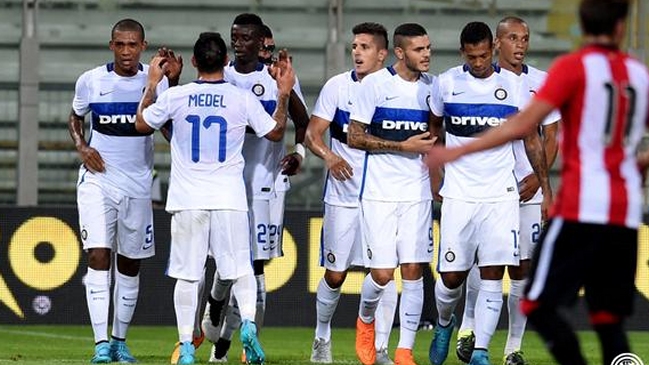 Inter de Milán de Gary Medel derrotó a Athletic de Bilbao en amistoso