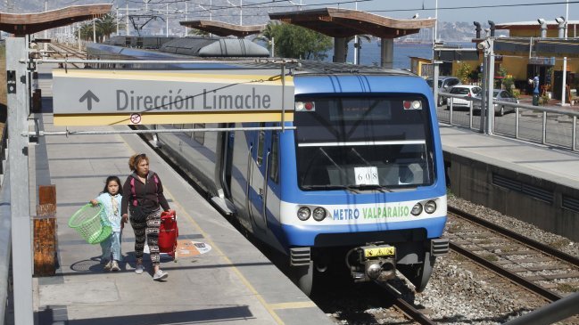 Merval reanudará este martes su servicio entre Limache y Miramar