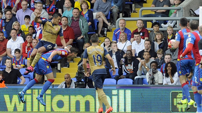 Alexis Sánchez fue protagonista en sufrido triunfo de Arsenal sobre Crystal Palace