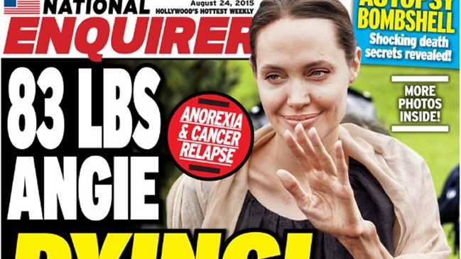 Preocupación por foto que refleja la extrema delgadez de Angelina Jolie