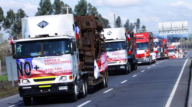 Región de Valparaíso: Camioneros bloquearán el tránsito en rutas 68 y 78