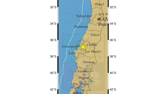 Sismo de mediana intensidad sacudió a Maule, Biobío y Araucanía