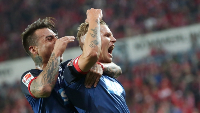 Eduardo Vargas fue titular en caída de Hoffenheim ante Mainz