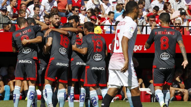 Celta de Vigo derrotó a Sevilla y quedó en la parte alta de la tabla