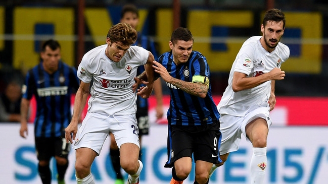 Fiorentina goleó a Inter de Gary Medel y también es líder de la liga italiana