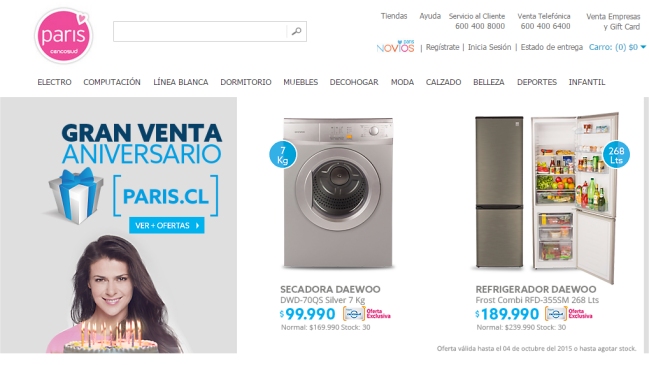 Sernac interpuso demanda colectiva contra Paris.cl por 