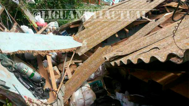 Explosión por gas metano destruyó una casa en Viña del Mar