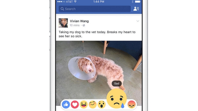 Facebook crea Reactions para expresar emociones más allá del 