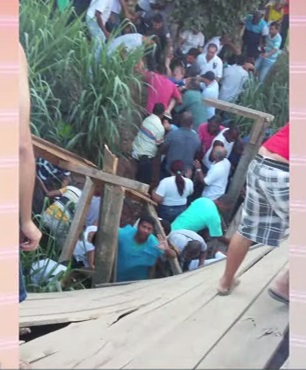 Al menos 23 heridos dejó derrumbe en un puente de Río de Janeiro