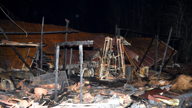 Gobierno regional se querelló por incendios en dos fundos de Vilcún