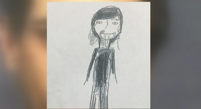 El dibujo de una niña de 11 años que ayudó a capturar al ladrón que robó su casa