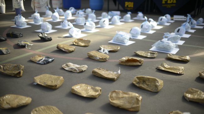 PDI decomisó más de 2.000 millones de pesos en cocaína