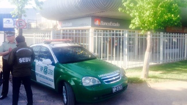 Desconocidos robaron cerca de 100 millones de pesos desde sucursal de BancoEstado