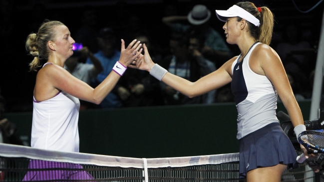 Garbiñe Muguruza y Petra Kvitova pasaron a semifinales del Masters