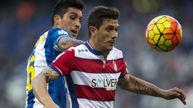 Enzo Roco fue titular en empate agónico de Espanyol ante Granada por la liga española