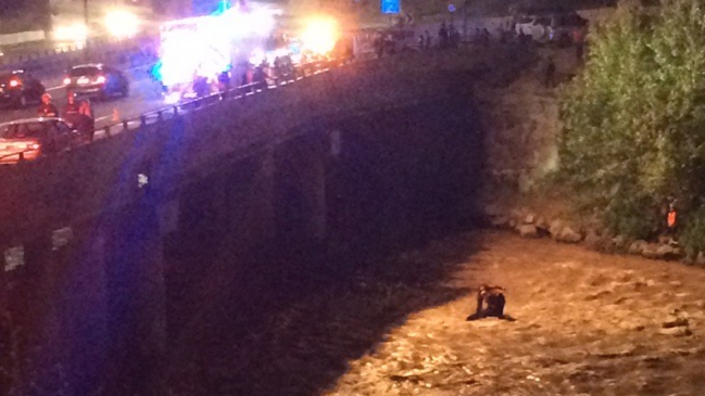 Hombre fue encontrado muerto en el río Mapocho