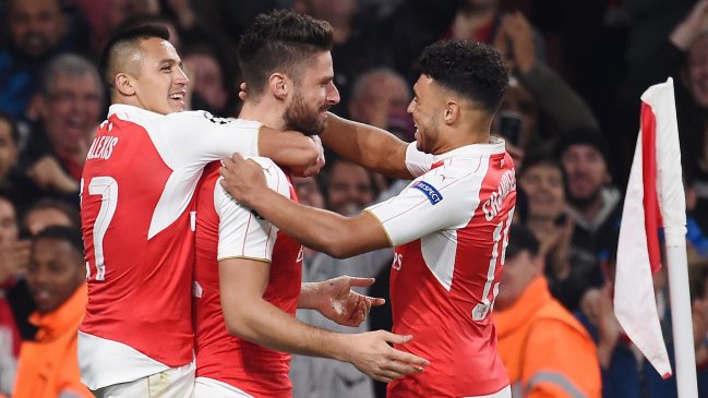 Alexis y Vidal vuelven a chocar en la Champions League en duelo Arsenal-Bayern Munich