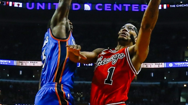 Derrick Rose despertó a tiempo y salvó a Chicago Bulls ante Oklahoma City Thunder