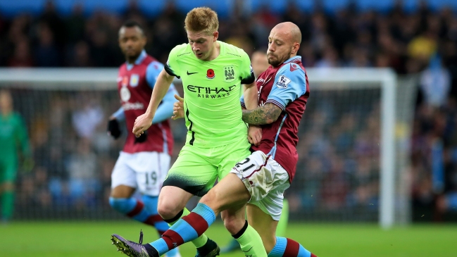 Manchester City de Pellegrini igualó con Aston Villa y puso en riesgo la cima de la Premier