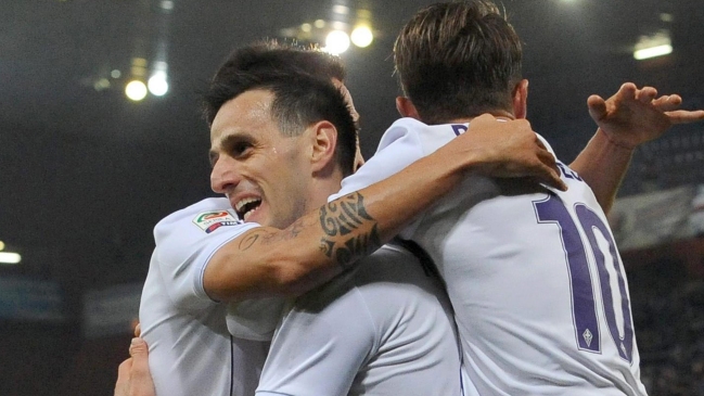 Matías Fernández jugó en triunfo de Fiorentina sobre Sampdoria