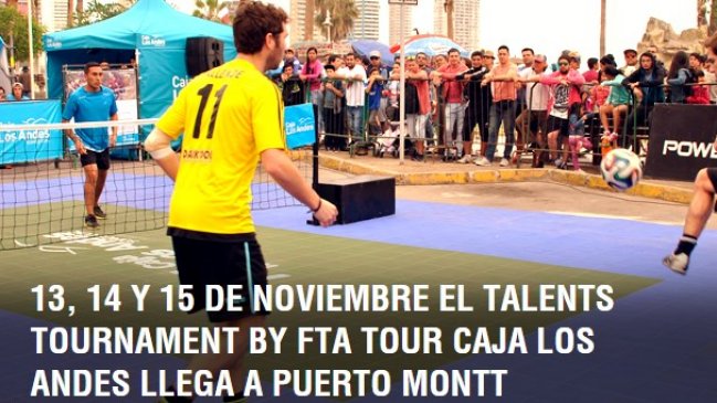 Asociación Mundial Fútbol Tenis se traslada hasta Puerto Montt