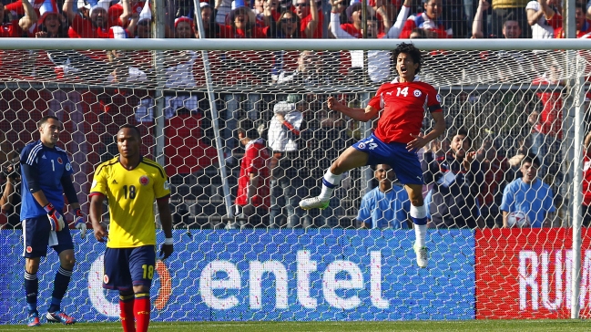 Chile tiene una leve superioridad ante Colombia actuando como local