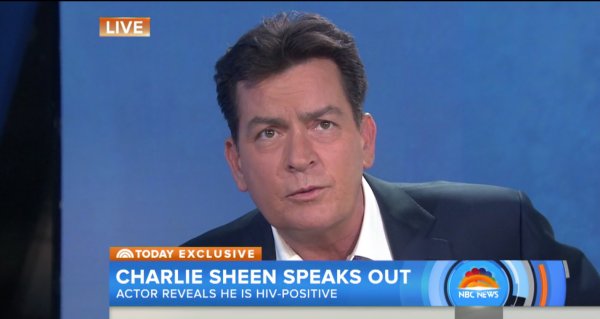 Charlie Sheen reconoció que es VIH positivo
