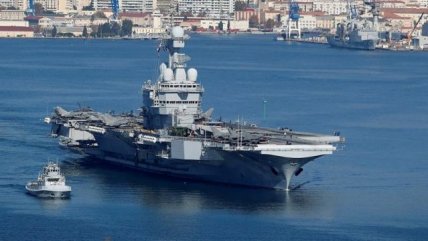   Portaaviones francés Charles de Gaulle zarpó al Mediterráneo oriental 