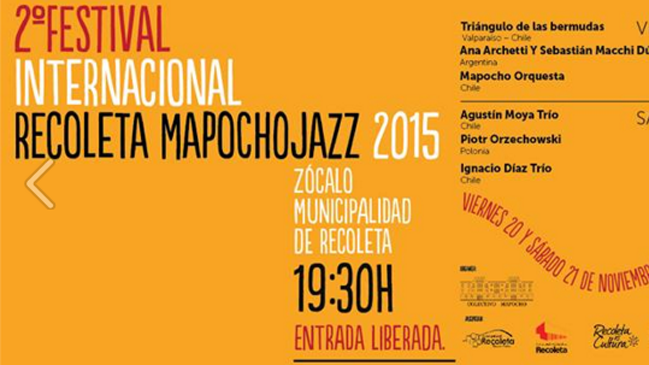 Festival internacional Recoleta Mapocho Jazz se realizará este viernes y sábado