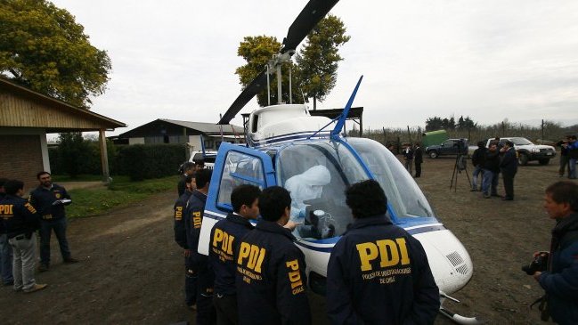 PDI rastrea con helicóptero a autor de homicidio en Illapel