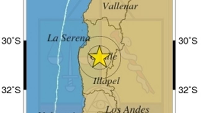 Sismo de mediana intensidad en zona central del país