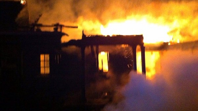 Ataque incendiario destruyó casa patronal en Curacautín