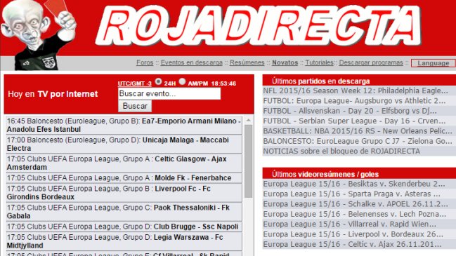 Tribunal de La Coruña ordenó el cierre del portal Rojadirecta