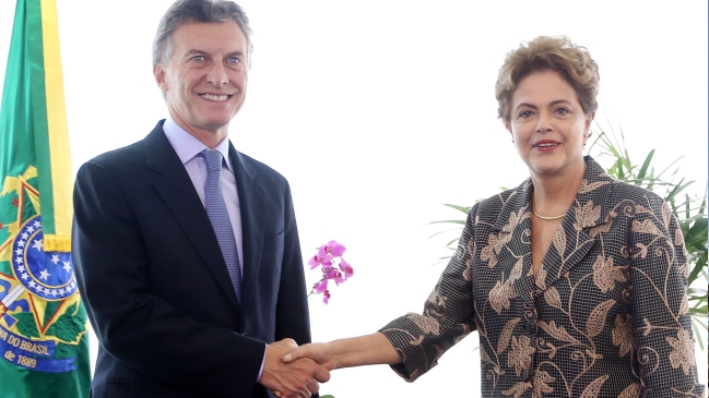 Macri se reunió con Rousseff y dijo que la vio 