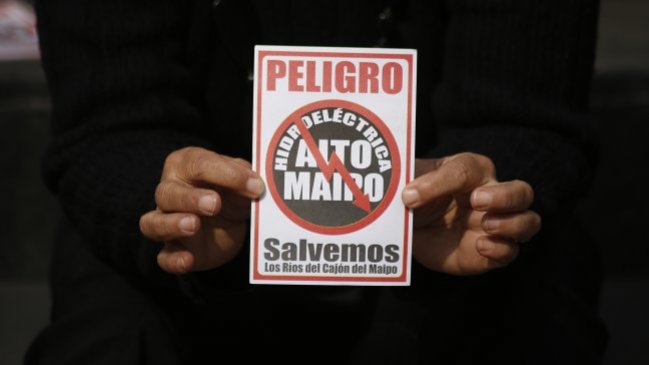 Movimientos ciudadanos protestarán contra Alto Maipo este sábado en Santiago
