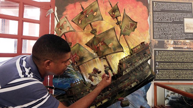 Hallan mítico barco español hundido en 1708 en Colombia