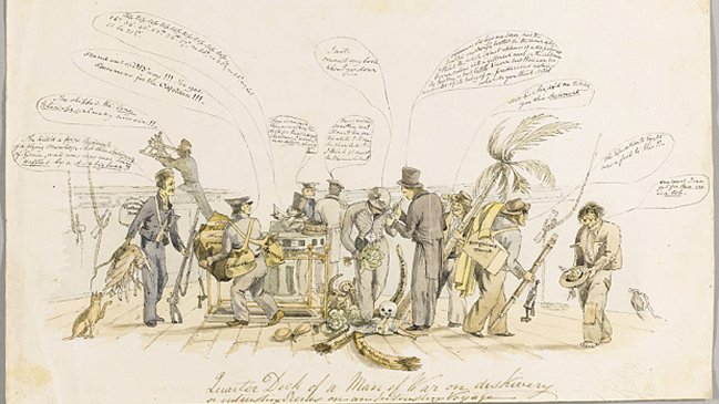 La única acuarela que muestra a Darwin a bordo del Beagle saldrá a subasta