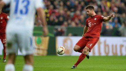 El golazo de Xabi Alonso con que Bayern Munich avanzó en la Copa de Alemania