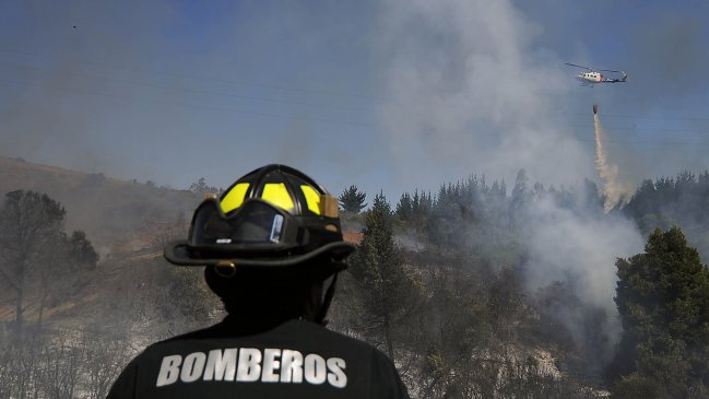 Incendio de rápida propagación afecta a la comuna de Hualañé