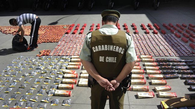 Carabineros decomisó fuegos artificiales en Valparaíso