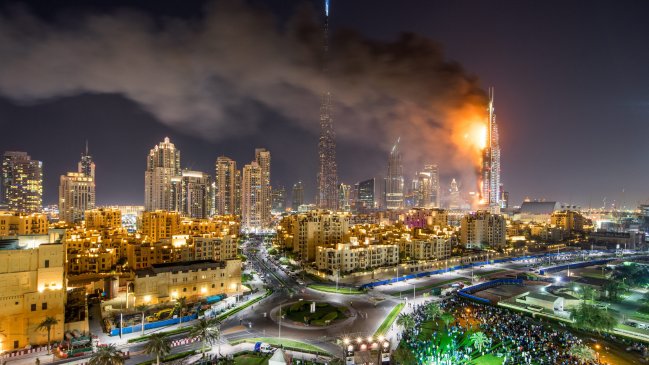 Dubai extinguió por completo el fuego en el hotel e investiga causas del siniestro